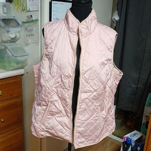 Old Navy Light Pink Quilted Vest Xl